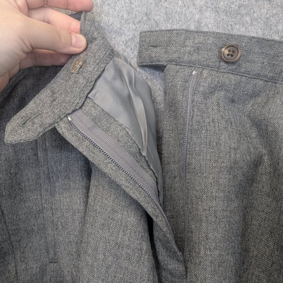 Lauren Ralph Lauren women dress pants grey formal business office pleat size 14 - Picture 4 of 11